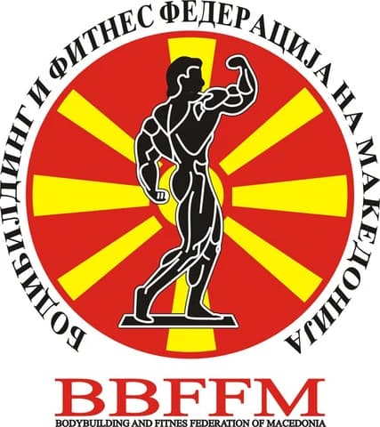 Лого на Боди билдинг и фитнес федерација на Македонија